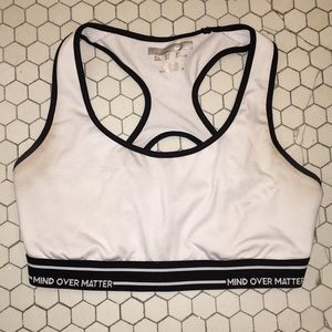 Black and White Sports Bra
